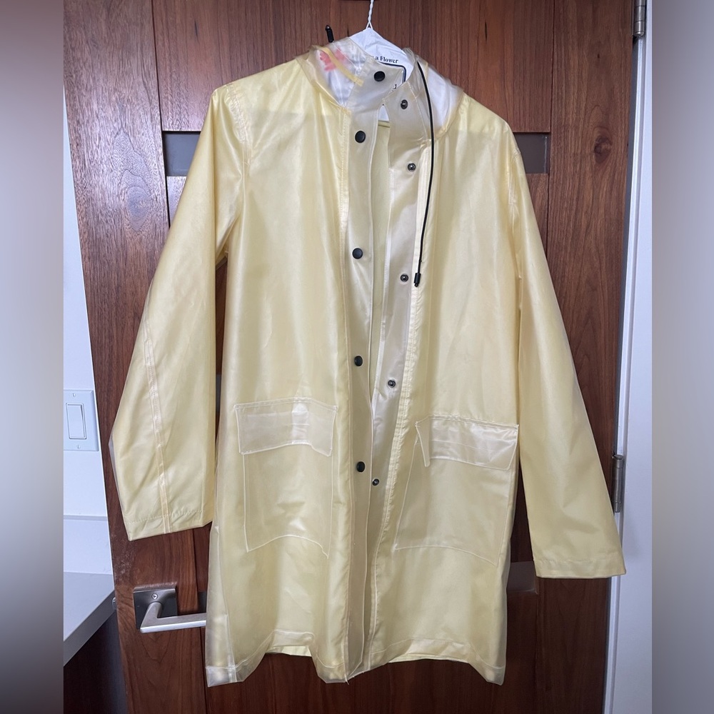 Halogen Patch Pocket Transparent Women’s Raincoat - Picture 4 of 4
